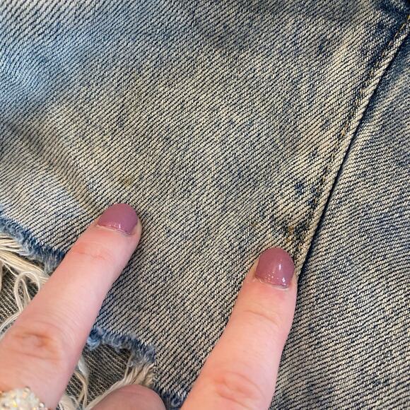 Pistola Devin High Rise Mom Cut Off Jean Shorts in Finesse Size‎ 27 - Picture 8 of 11